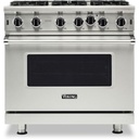 Viking VGIC53626B 5 Series 36 inch Freestanding Gas Range with 6 Open Burners, 5.1 cu. ft. Oven Capacity, VariSimmer, Gourmet-Glo Infrared Broiler