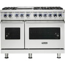 Viking VGR74826G 7 Series 48 inch Sealed Burner Gas Range with 6 Elevation Burners and Griddle, 6.1 cu. ft. Total Oven Capacity, Gourmet-Glo Gas Infrared Broiler