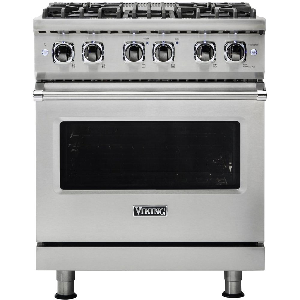 Viking VDR5304B 5 Series 30 inch Dual Fuel Range with 4 Sealed Burners and Self Clean