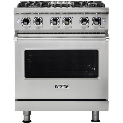 [VDR5304BSS] Viking VDR5304B 5 Series 30 inch Dual Fuel Range with 4 Sealed Burners and Self Clean (Stainless Steel, Natural Gas)