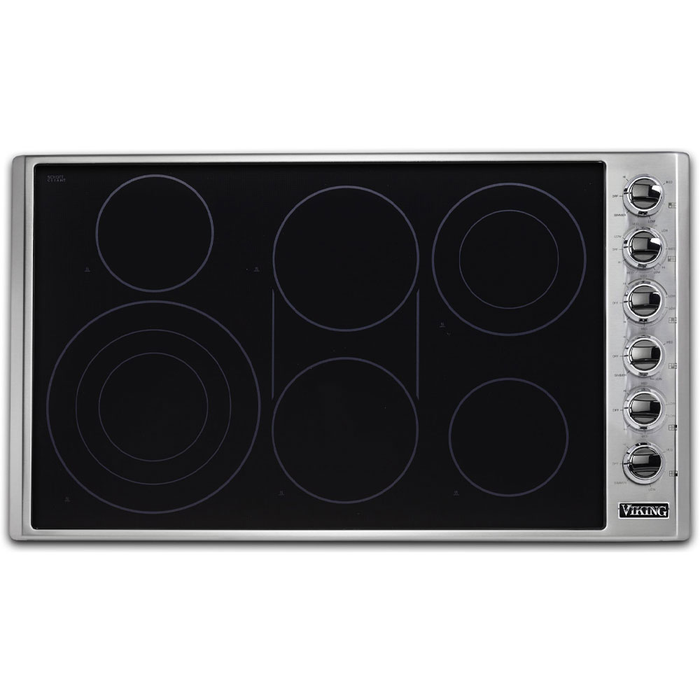 Viking VECU53616BSB 5 Series 36 inch Electric Radiant Cooktop with 6 Elements