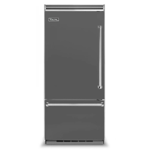 [VCBB5363ELDG] Viking VCBB5363 5 Series 36 inch Built-In Bottom-Freezer Refrigerator with 20.4 cu. ft. Capacity (Damascus Grey, Left Hinge)