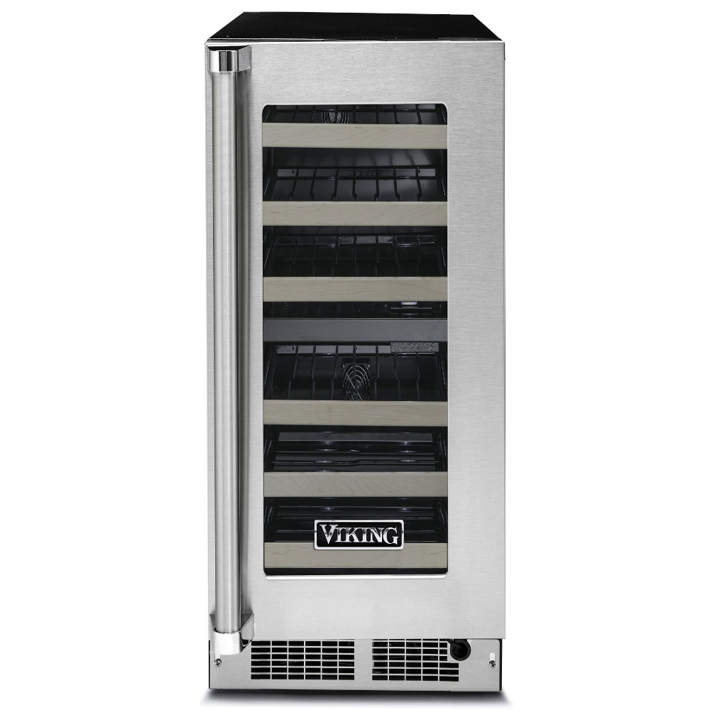 Viking VWUI5151GSS 5 Series 15 inch Undercounter Wine Cellar with 24 Bottle Capacity in Stainless Steel