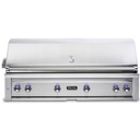 Viking VQGI5541 5 Series 54 inch Built-in Grill with Three Cast Brass Burners and One ProSear Burner, Dual Position Rotisserie with 2 Infrared Burners, in Stainless Steel