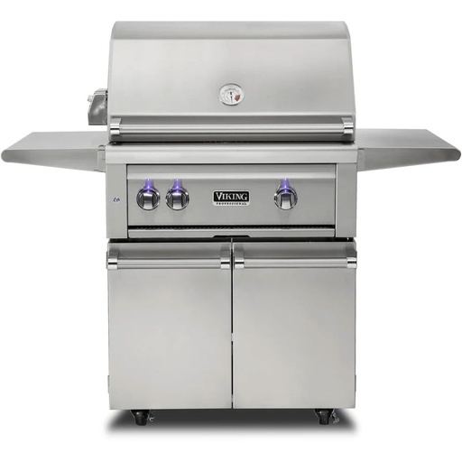 [VQGFS5301NSS] Viking VQGFS5301 5 Series 30 inch Freestanding Grill with ProSear Burner and Rotisserie in Stainless Steel (Natural Gas)