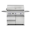 Viking VQGFS5541 5 Series 54 inch Freestanding Grill with ProSear Burner and Rotisserie in Stainless Steel