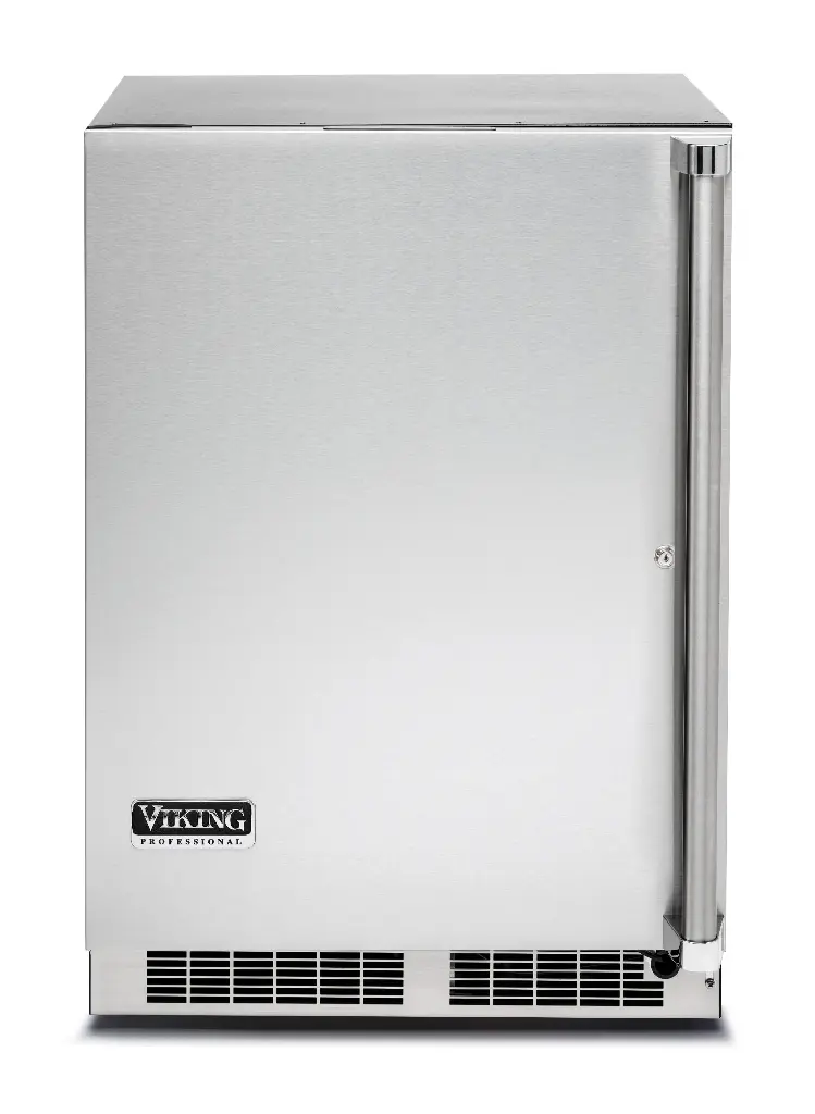 Viking VRUO5241D 5 Series 24 inch Outdoor Undercounter Refrigerator with 5.1 cu. ft. Capacity, Solid Door, Multifunction Controls and Thermal-Efficient Cabinet in Stainless Steel