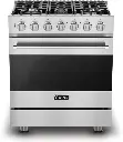 Viking RVGR33025B 3 Series 30 inch Gas Range with 5 Burners, 4 cu. ft. Oven Capacity and Self-Cleaning