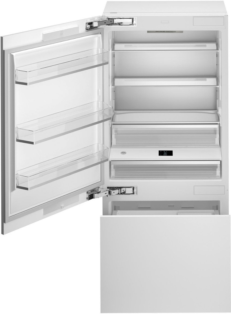 Bertazzoni REF36BMBZPNV 36 inch Built-In Bottom Mount Refrigerator with 19.8 cu. ft. Capacity, Internal Water Dispenser, in Panel Ready