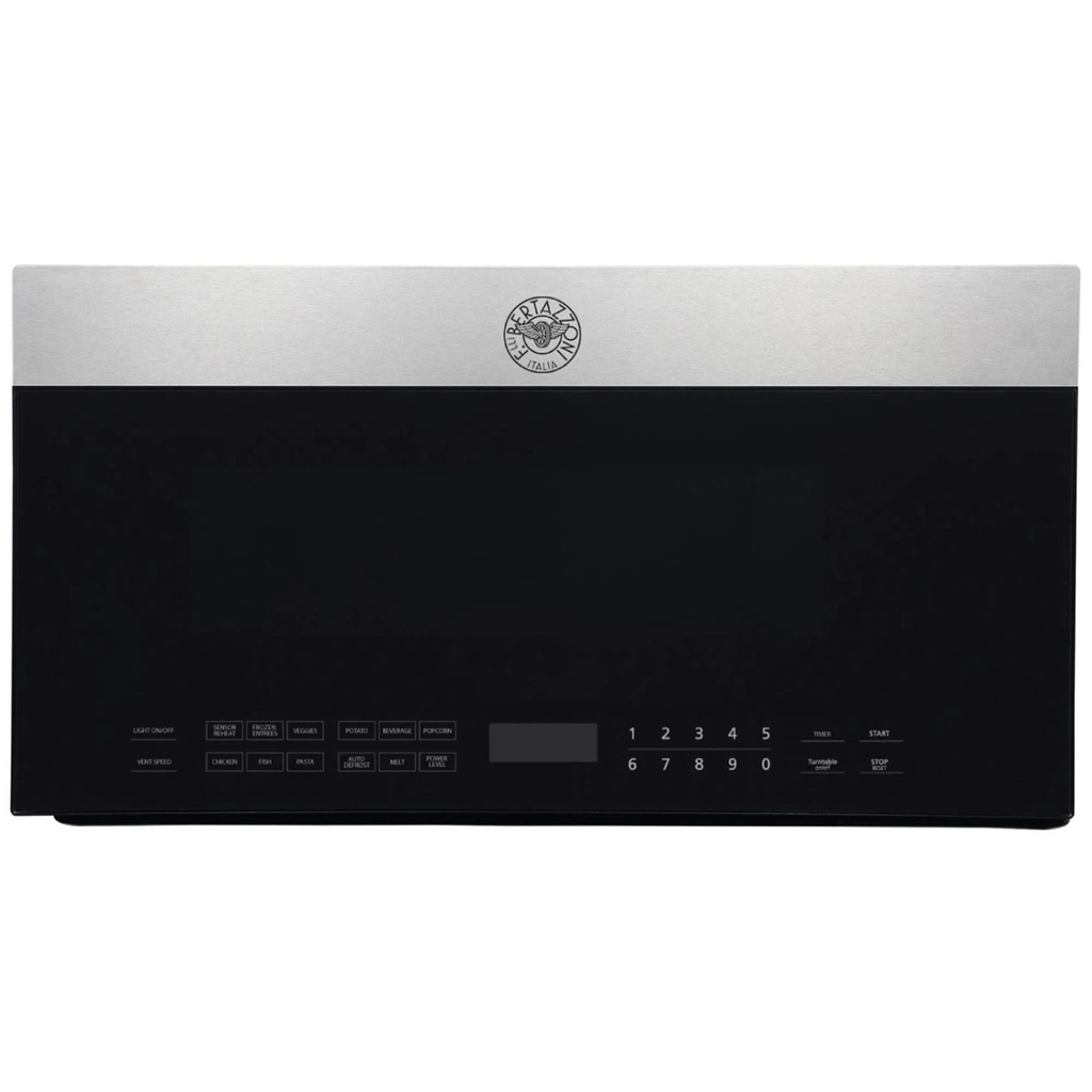 Bertazzoni KOTR30XV Professional Series 30 inch Over-the-Range Microwave, 1.9 cu. ft. Capacity and 300 CFM, in Stainless Steel