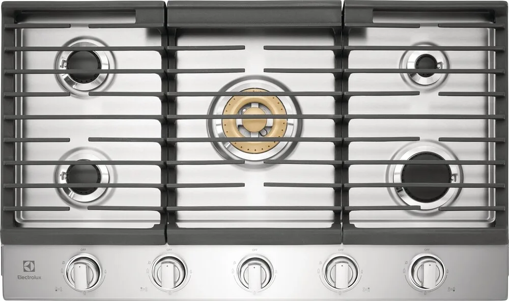 Electrolux ECCG3668AS 36 inch Gas Cooktop with a Flexible Brass Power Burner, in Stainless Steel 