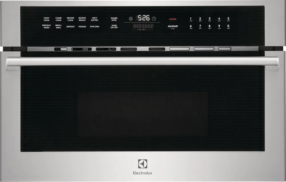 Electrolux EMBD3010AS 30 inch Built-In Microwave Oven with Drop-Down Door, 1.6 cu. ft. Capacity, in Stainless Steel