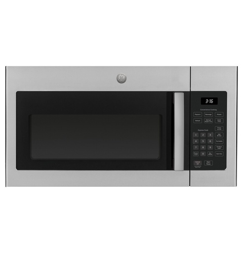 [JVM3160RFSS] GE JVM3160 30 inch Over the Range Microwave with 300 CFM, 1.6 cu. ft. Capacity, 1000 Cooking Watts, 10 Power Levels (Stainless Steel)