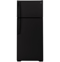 GE GTS18H 28 inch Top Freezer Refrigerator with 17.5 cu. ft. Capacity, LED Lighting, Edge-to-Edge Glass Shelves and Crisper