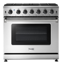 Thor Kitchen LRG3601U 36 inch Freestanding Gas Range with 6 Burners, 6 cu. ft. Oven Capacity, in Stainless Steel