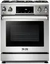 Thor Kitchen TRG3001 30 inch Professional Gas Range with 4 Burners, 4.55 cu. ft. Capacity, Tilt Panel, in Stainless Steel