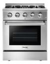 Thor Kitchen HRG3080U 30 inch Freestanding Professional Gas Range with 4 Burners, 4.2 cu. ft. Oven Capacity, in Stainless Steel