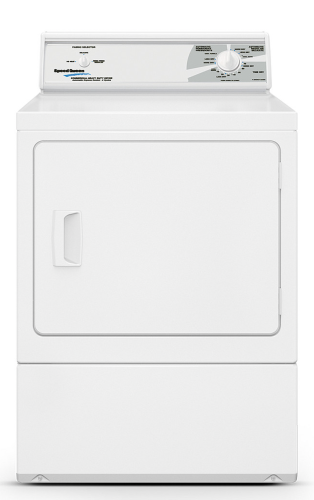 Speed Queen DV2000WE 27 inch Light Commercial Electric Dryer with 7 cu. ft. Capacity, Rear Control, Non-Vended, in White 