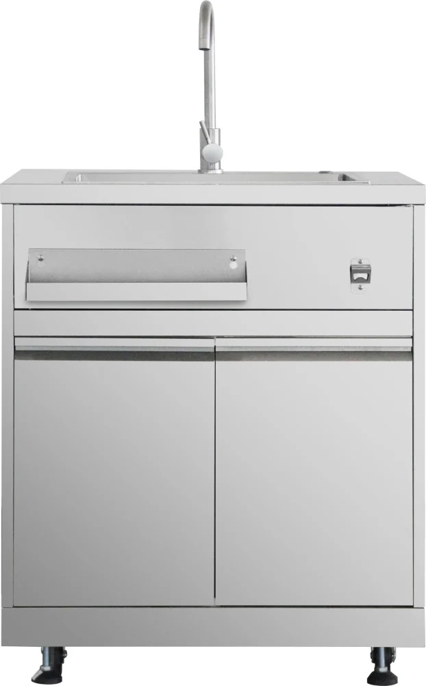 Thor Kitchen MK01SS304 Outdoor Kitchen Sink Cabinet, Extra Storage, Easy Moving, in Stainless Steel