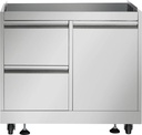 Thor Kitchen MK03SS304 33 inch BBQ Grill Cabinet, Recessed Handles,Easy Moving  in Stainless Steel