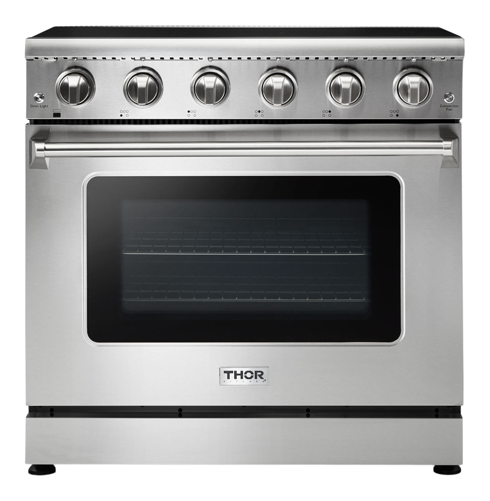 Thor Kitchen HRE3601 36 inch Professional Electric Range with 6 cu. ft. Oven Capacity, in Stainless Steel