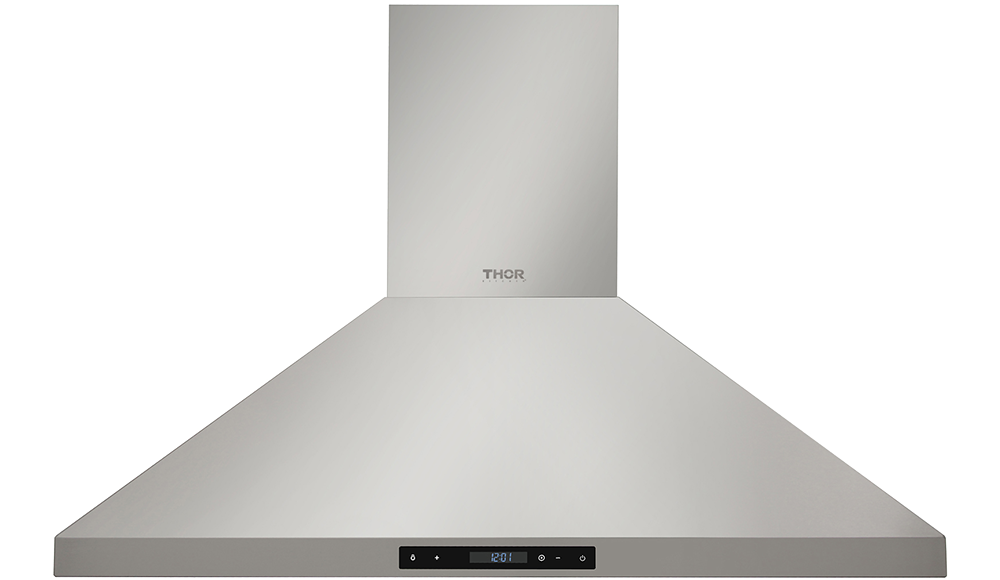 Thor Kitchen HRH3607 36 inch Wall Mount Chimney Range Hood with 500 CFM, Baffle Filter, LED Lighting, in Stainless Steel 