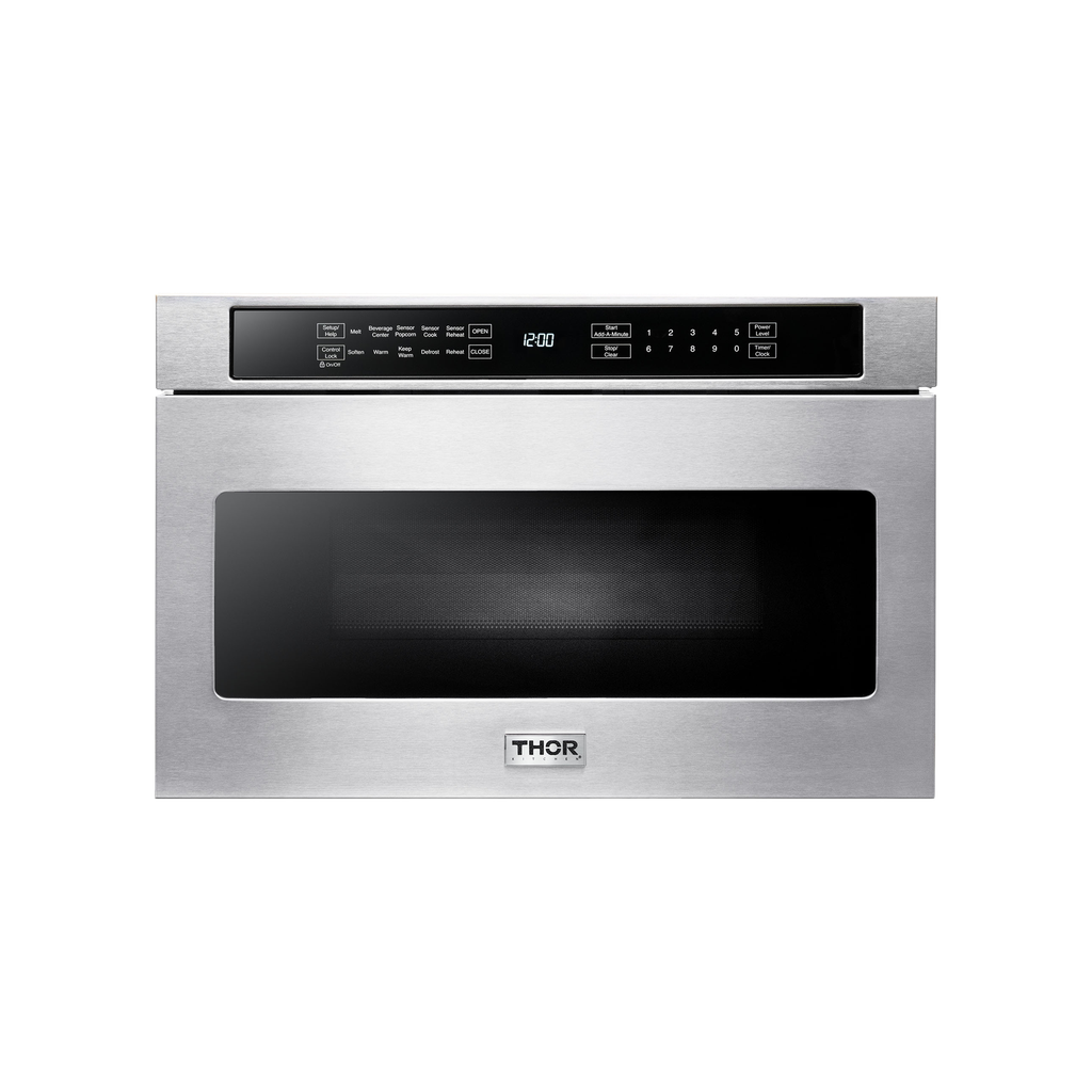 Thor Kitchen TMD2401 24 inch Built-In Drawer Microwave with 1.2 cu. ft. Capacity, Multiple Power Modes and Spacious Capacity, in Stainless Steel