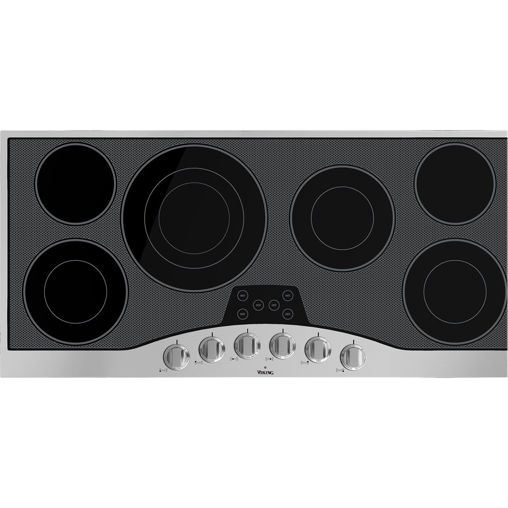 Viking RVEC3456BSB 45 inch 3 Series Electric Cooktop with 6 Elements in Stainless Steel