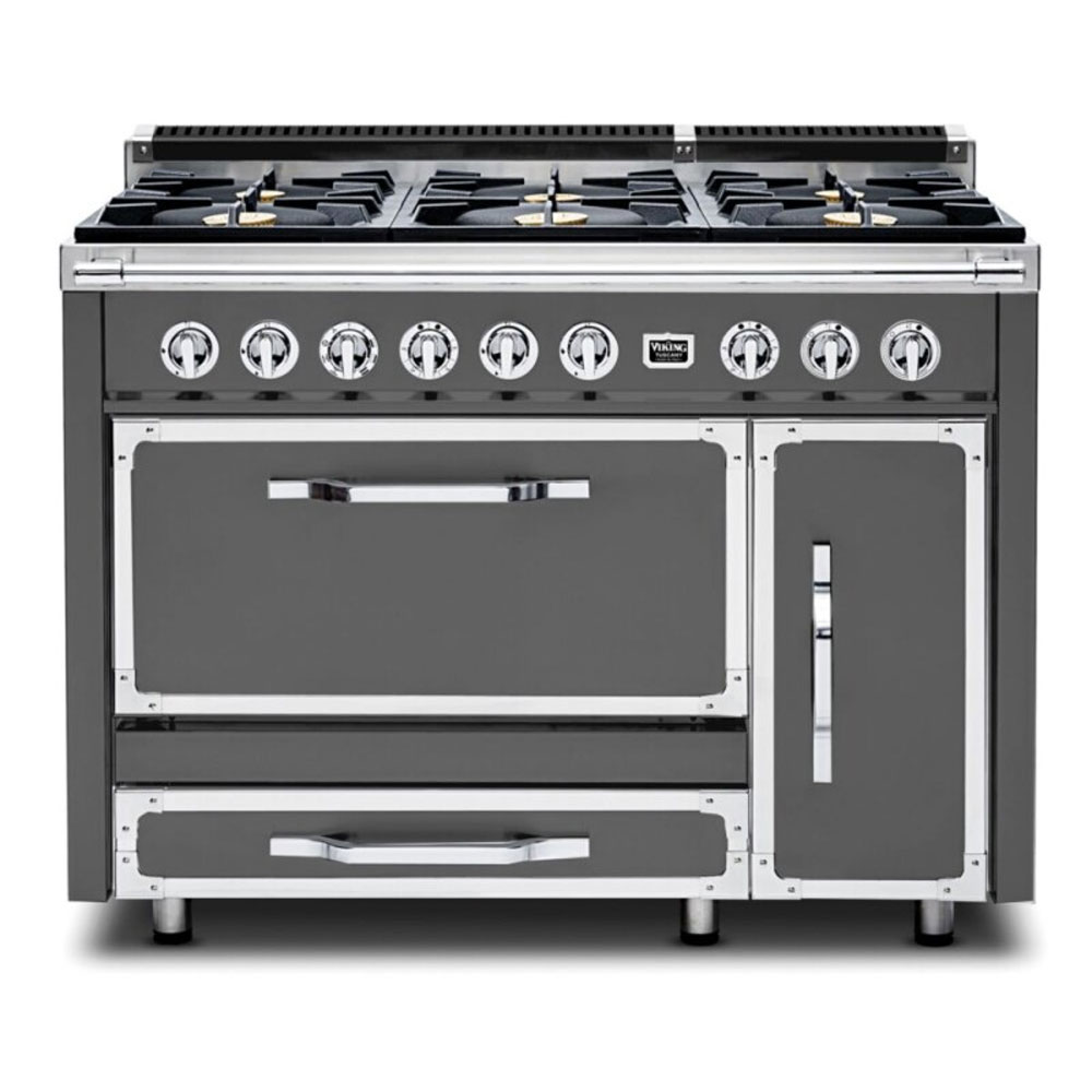 Viking TVDR4816B Tuscany Series 48 inch Dual Fuel Range with 6 Sealed Burners and 6.2 cu. ft. Oven Capacity