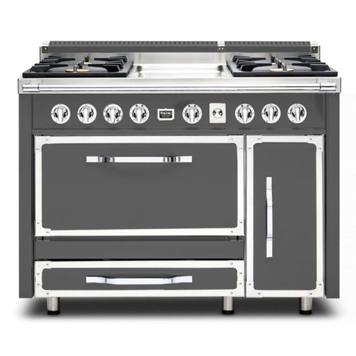 [TVDR4814GDG] Viking TVDR4814G Tuscany Series 48 inch Dual Fuel Range with 4 Sealed Burners and Griddle, and 6.2 cu. ft. Oven Capacity (Damascus Grey)