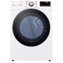 LG DLEX4000 27 inch Front Load Electric Steam Vented Dryer with 7.4 cu. ft. Capacity, Smart Wi-Fi Enabled, 12 Dryer Programs, Adjustable Legs, ThinQ Care, SmartDiagnosis