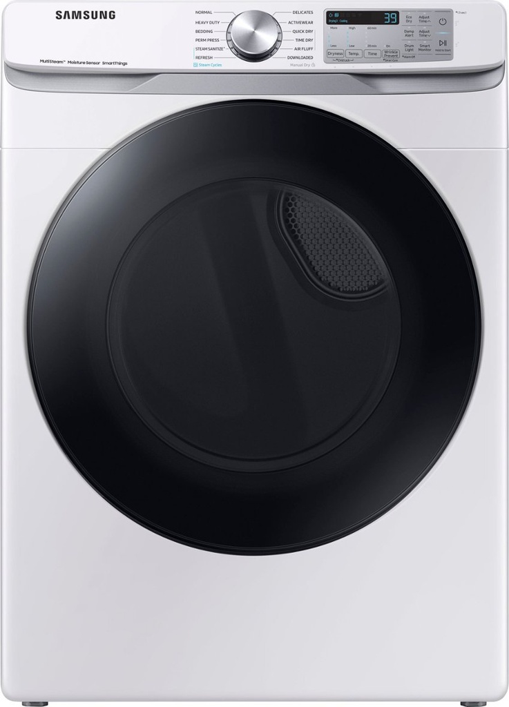 Samsung DVE45B6300 27 inch Smart Front Load Electric Dryer with 7.5 cu. ft. Capacity, Steam Sanitize+, Sensor Dry 