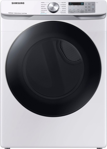 [DVE45B6300W] Samsung DVE45B6300 27 inch Smart Front Load Electric Dryer with 7.5 cu. ft. Capacity, Steam Sanitize+, Sensor Dry  (White)