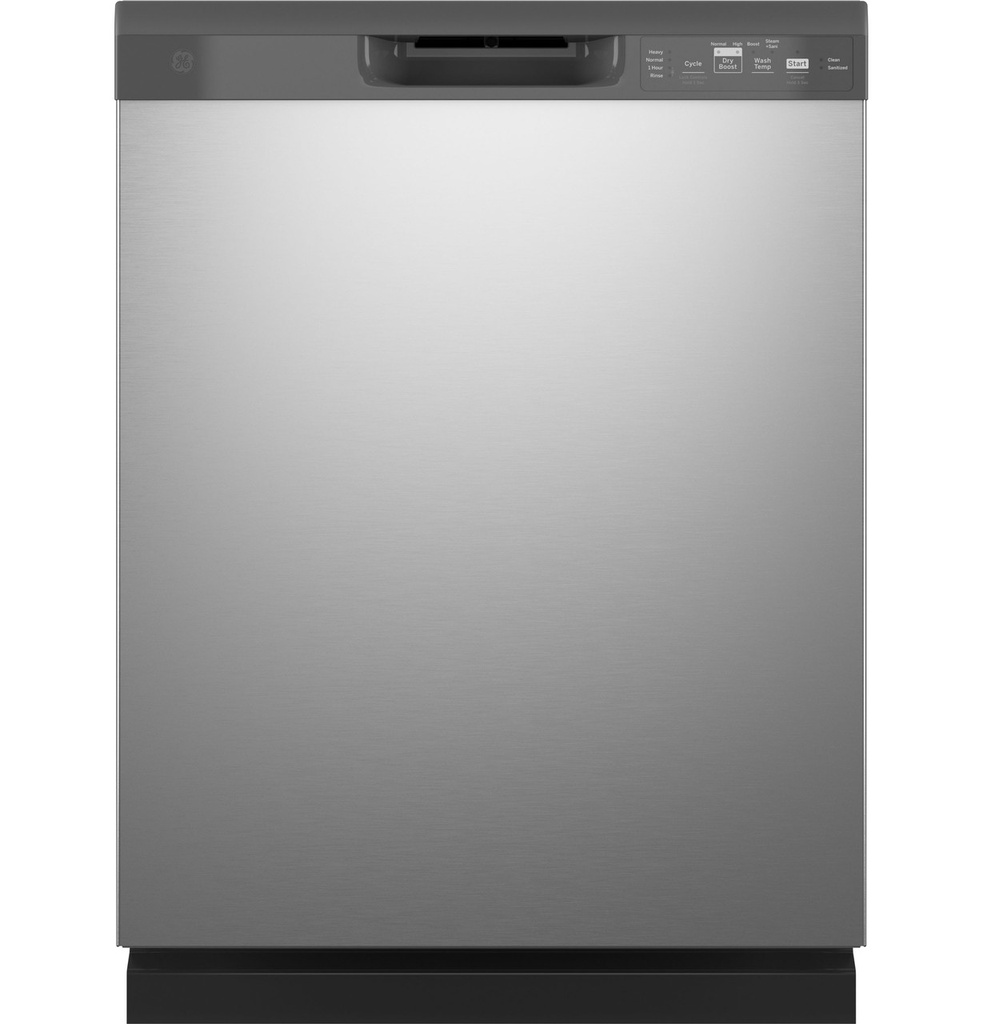GE GDF535P 24 inch Built-In Front Control Dishwasher with 14 Place Setting, 55 dBA, Dry Boost, Water Leak Sensor, Energy Star