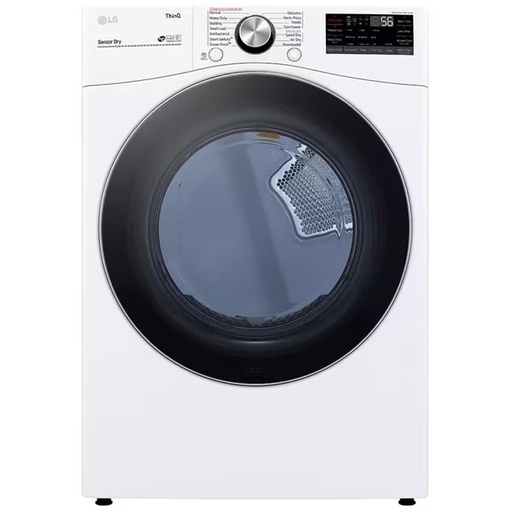 [DLEX4200W] LG DLEX4200 27 inch Front Load Steam Vented Electric Dryer with 7.4 cu. ft. Capacity, TurboSteam, Energy Star, Built-In Intelligence (White)