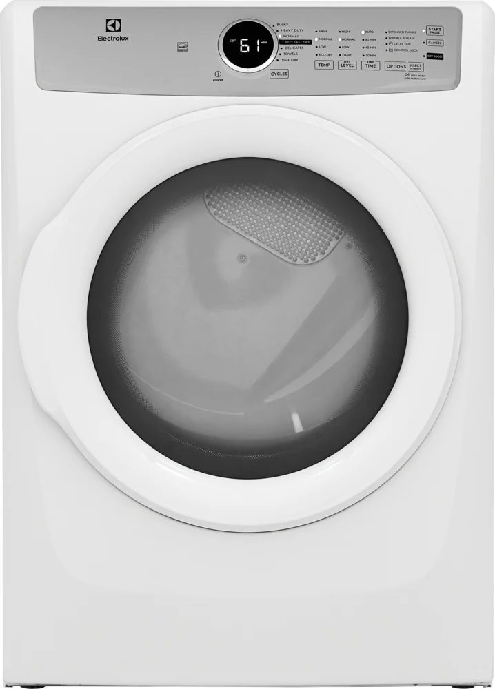 Electrolux ELFG7337AW 300 Series 27 inch Gas Dryer with 8 cu. ft. Capacity, 20 Minute Fast Dry, Energy Star, in White