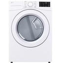 LG DLE3470 27 inch Front Load Electric Vented Dryer with 7.4 cu. ft. Ultra Large Capacity, Energy Star, Sensor Dry, FlowSense Duct Clogging