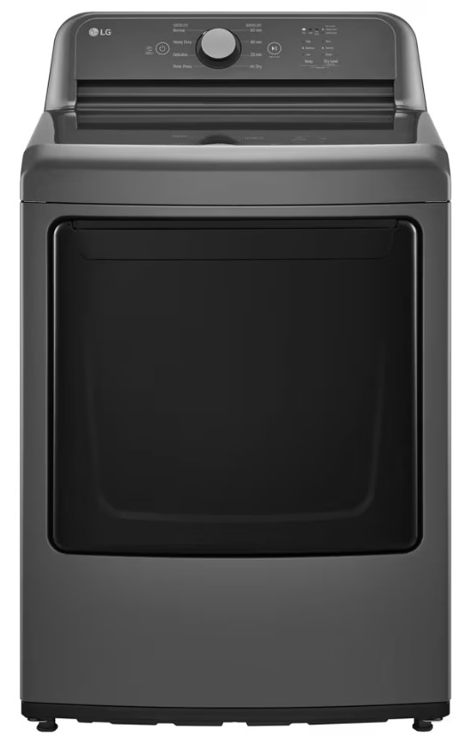 LG DLE6100 27 inch Electric Dryer with 7.3 cu. ft. Capacity, Rear Control, Sensor Dry, 