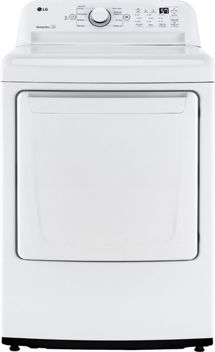 [DLG7001W] LG DLG7001W 27 inch Gas Dryer with 7.3 cu. ft. Capacity, Sensor Dry, Aluminized Alloy Steel Drum, LoDecibel, FlowSense, Energy Star, in White