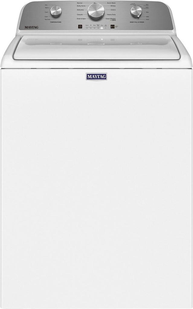 Maytag MVW4505MW 28 inch Top Load Washer with 4.5 cu. ft. Capacity, Deep Fill, Quick Wash Cycle and  Auto Sensing, in White