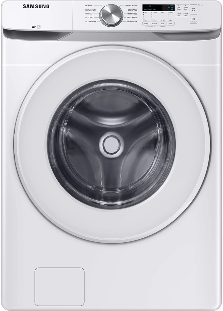 Samsung WF45T6000AW 27 inch Front Load Washer with 4.5 cu. ft. Capacity, 10 Wash Cycles, VRT Plus Technology in White