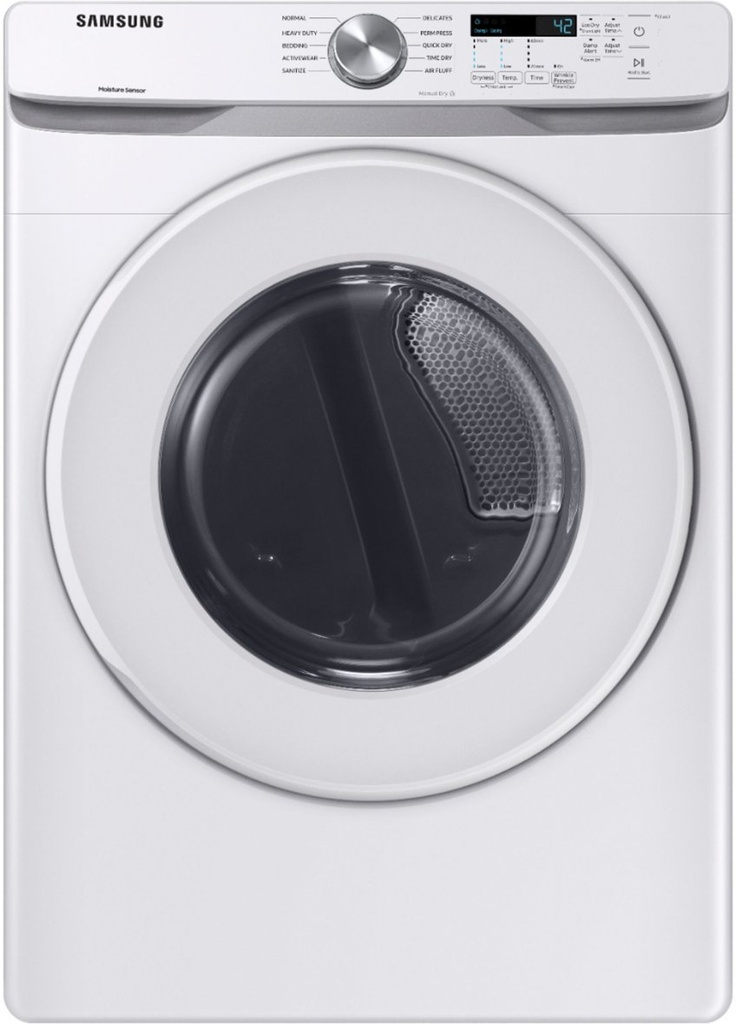 Samsung DVE45T6000 27 inch Electric Dryer with 7.5 cu. ft. Capacity with Sensor Dry, Smart Care, Interior Drum Light 
