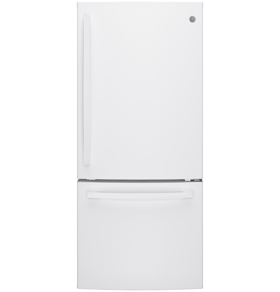 GE GDE21E 30 inch Bottom-Freezer Refrigerator with 21 cu. ft. Capacity, ENERGY STAR Rated and LED lighting