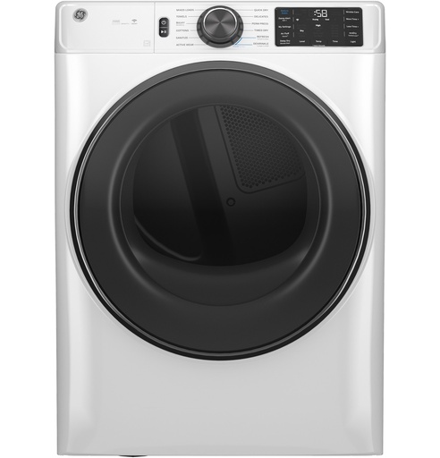 [GFD65ESSVWW] GE GFD65ES 28 inch Smart Front Load Electric Dryer with 7.8 cu. ft. Capacity, Steam, Energy Star (White)