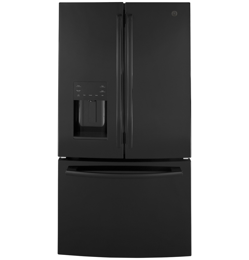 GE GFE26J 36 inch French Door Refrigerator with 25.7 Cu. Ft. Capacity, ENERGY STAR Rated, LED Lighting and Space-Saving Icemaker