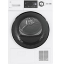 GE GFT14ESSMWW 24 inch Front Load Ventless Condenser Electric Dryer with 4.1 cu. ft. Capacity, Stainless Steel Basket, Energy Star, in White