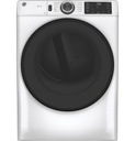 GE GFV55ESSNWW 28 inch Smart Front Load Electric Dryer with 7.8 cu. ft. Capacity, Long Vent, Sanitize Cycle, Energy Star, in White