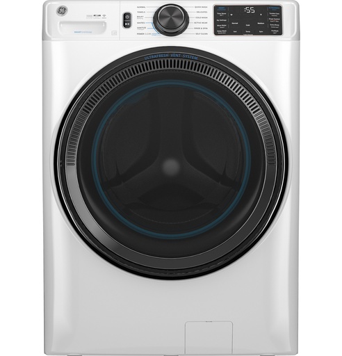 [GFW655SSVWW] GE GFW655S 28 inch Smart Front Load Washer with 5 cu. ft. Capacity, SmartDispense, UltraFresh Vent System with OdorBlock, Energy Star (White)