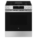 GE GGS500 30 inch Slide-In Gas Range with 5 Burners, 5.3 cu. ft. Capacity, Crisp Mode and Express Preheat in Stainless Steel