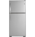 GE GIE19JSNRSS 30 inch Top Freezer Refrigerator with 19.2 Cu. Ft. Capacity, ENERGY STAR Rated and LED lighting in Stainless Steel